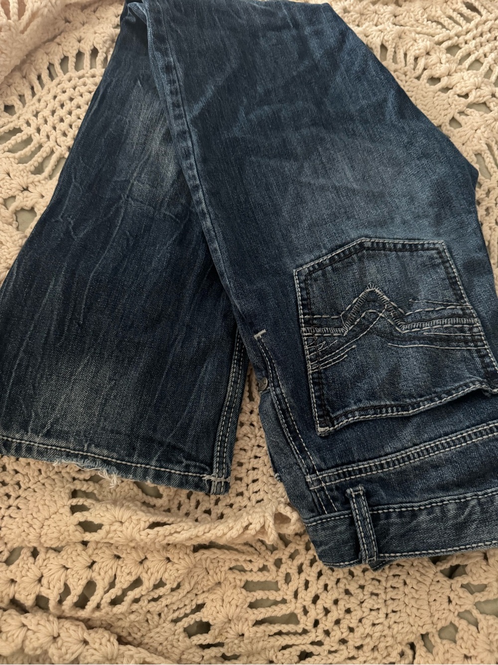 Wrangler Dark Blue Kids Bootcut Jeans
